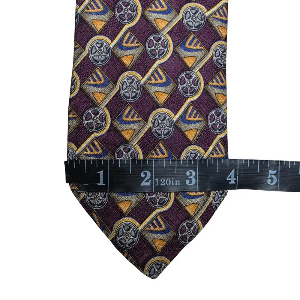 Vintage Mercedes Benz - Handmade Silk Necktie - 59.5